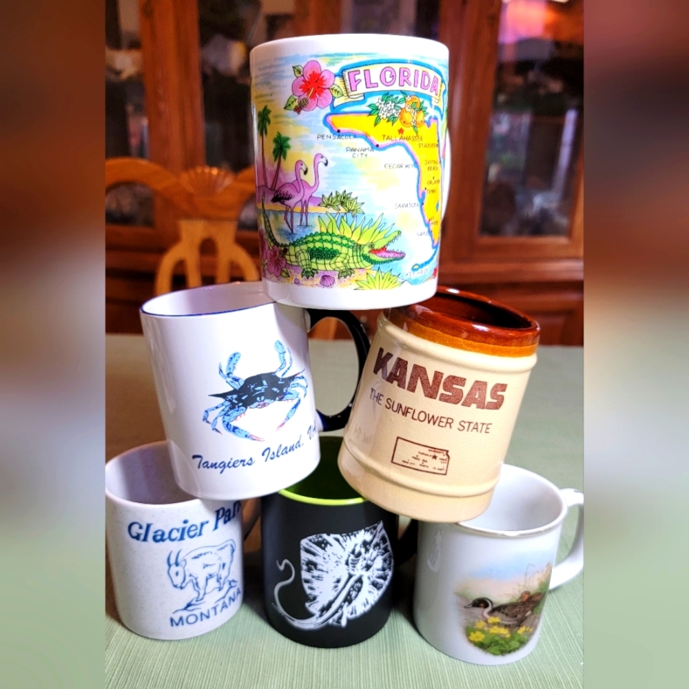 ☕️ 6 Nature Travel Mugs!!! ☕️